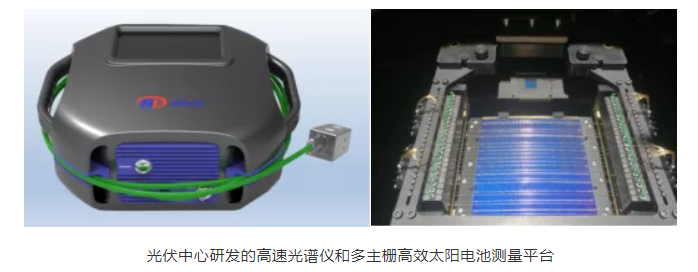 光伏中心研發(fā)的高速光譜儀和多主柵高效太陽(yáng)電池測(cè)量平臺(tái)